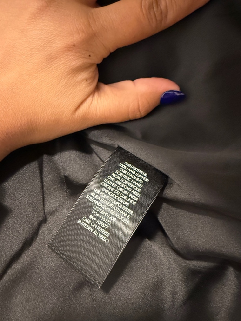 Alice + Olivia Cody Black Gold Moto Crop Leather Jacket - Picture 4 of 5